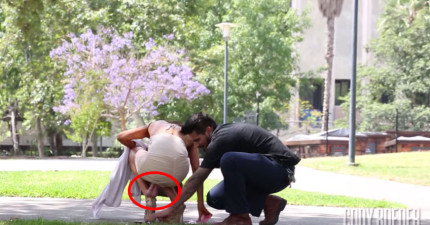 美女陰囊惡作劇