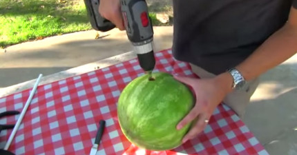 這樣喝西瓜汁才過癮